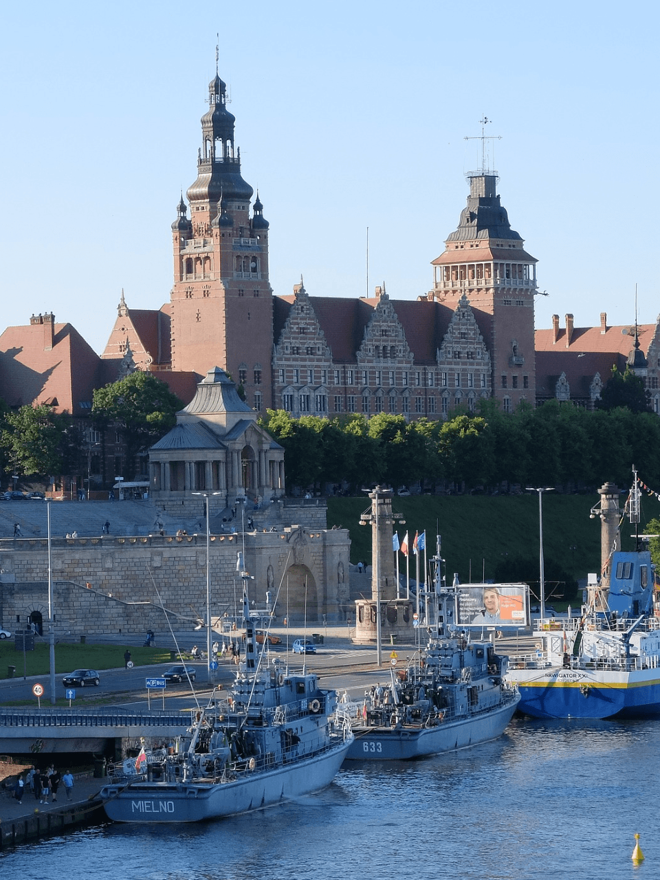 Sailing boats in Szczecin